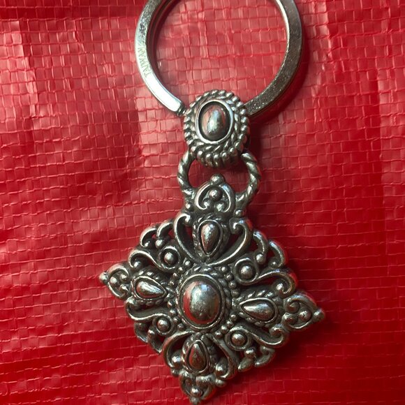 Vintage Brighton Amethyst Silver Toned Keychain Key Ring Collectible Jewelry - Picture 7 of 8
